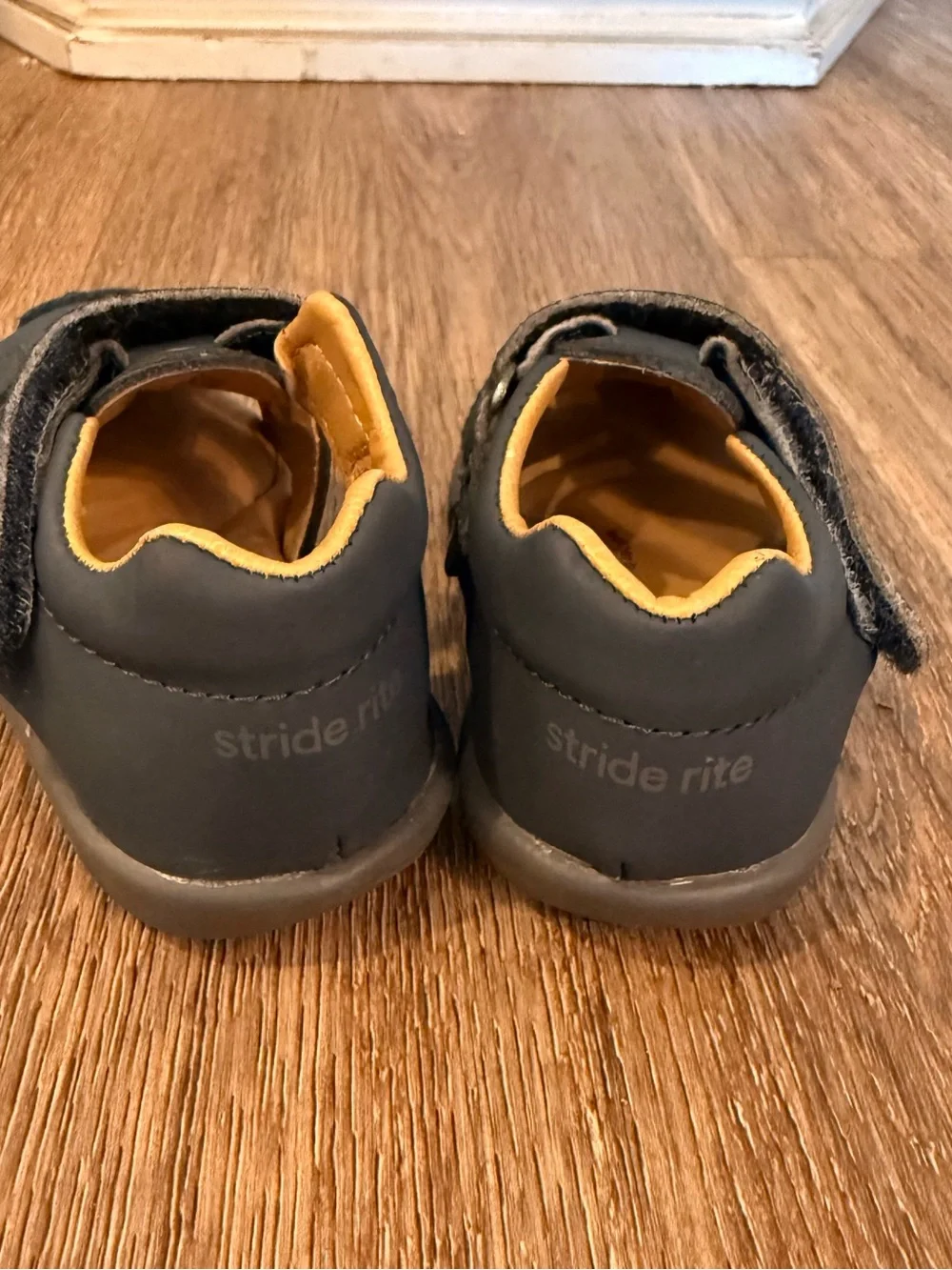 Stride Rite SRTech Archie Sandal Shoes Boys Size 5M Toddler Blue Leather Comfort